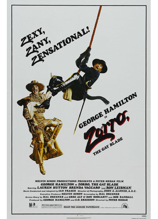 кино Зорро, голубой клинок (Zorro: The Gay Blade) 29.02.24